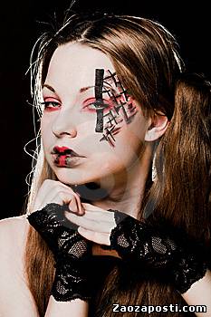 Brushes "Gothic make-up"- кисти в готическом стиле