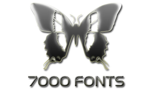 7000 fonts
