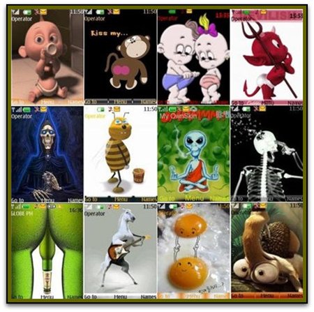funny themes nokia s40