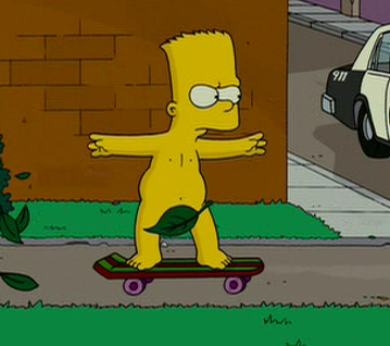 Bart Simpson Skateboarding 3D