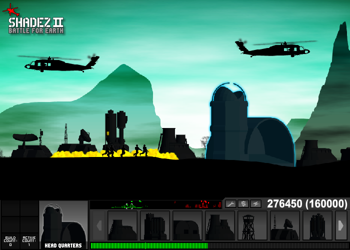 Shadez 2 - Battle For Earth - флеш стратегия